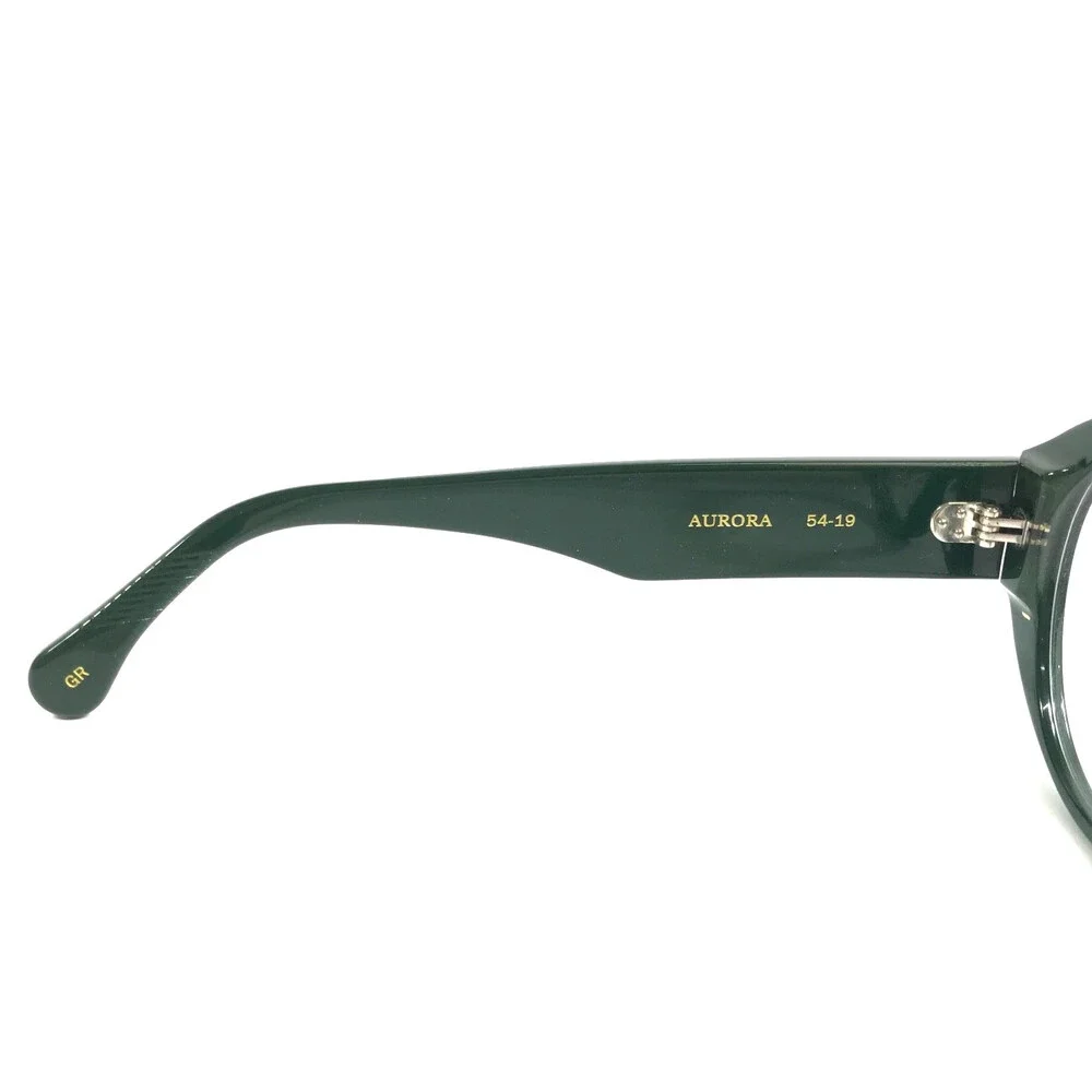 Alfred Kerbs Eyeglasses Frames AURORA GR Green Silver Round Full Rim 54-19-140